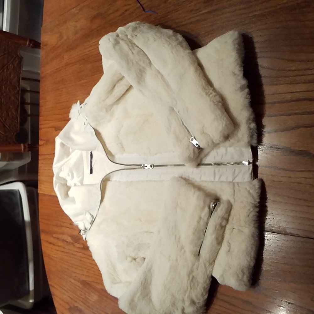 Jacket Genuine Rabbit Reversible Size L - Picture 3 of 14